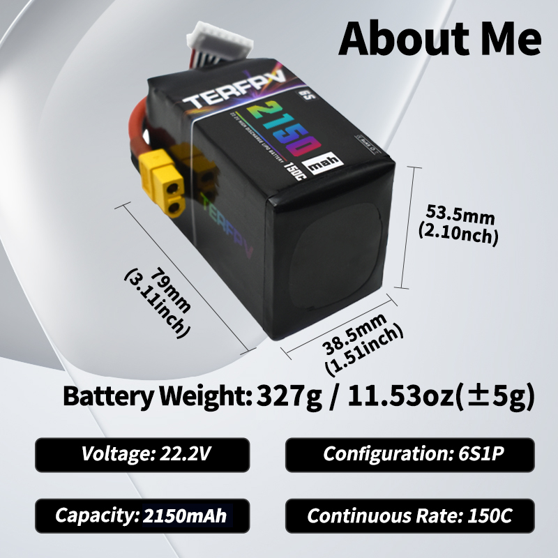 TERFPV Lipo Battery 6S 22.2V 1 – Drone Battery Plate recenzja i cena