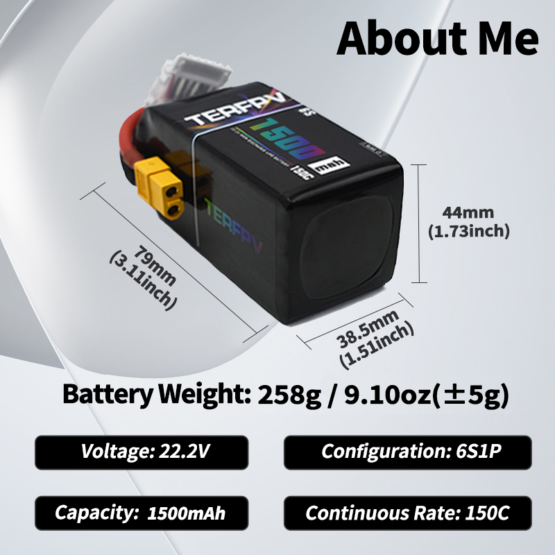 TERFPV Lipo Battery 6S 22.2V 1 – Drone Battery Plate recenzja i cena