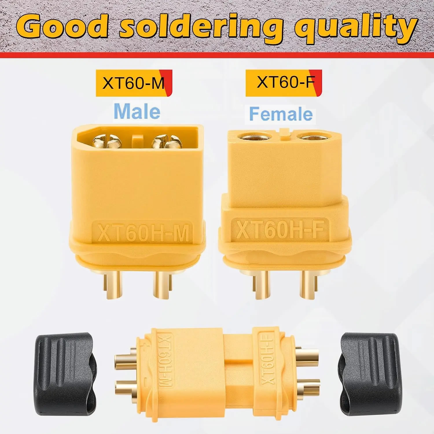 XT60 Connector Plug with Sheat – Drone Battery Connector recenzja i cena