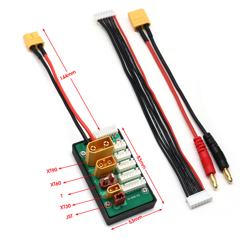 XT30 XT60 XT90 JST T Plug 2-6S – Drone Battery Voltage Checker recenzja i cena