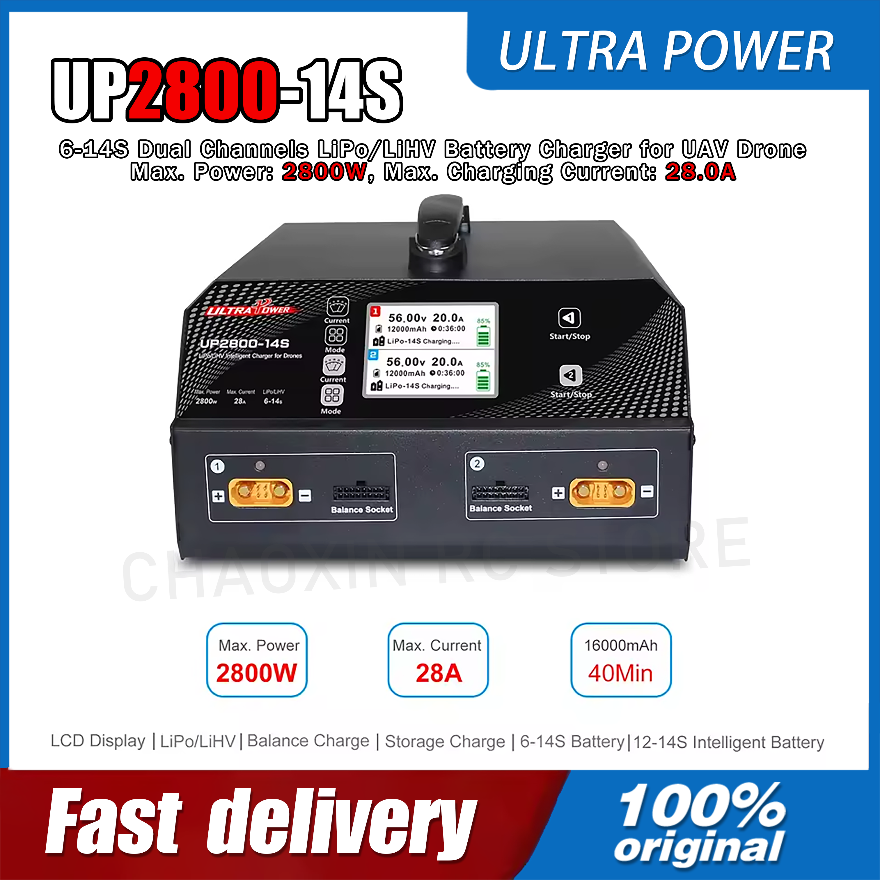 ULTRA POWER UP2800-14S 2X1400W – Drone Battery Lipo recenzja i cena
