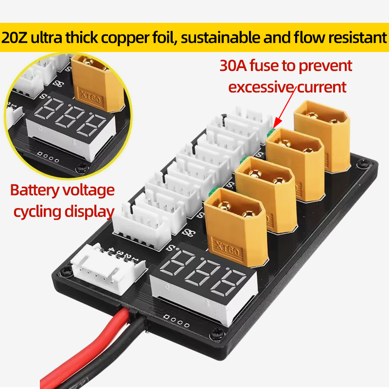 XT30 XT60 Lipo Battery Paralle – Drone Battery Parallel Board recenzja i cena