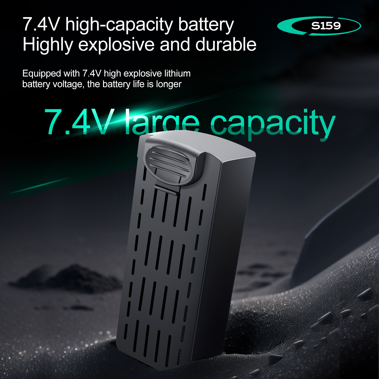 S159 Battery 7.4V 2200mAH S159 – Drone Battery Li-Ion recenzja i cena