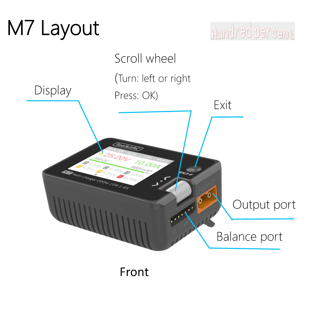 ToolkitRC M7 Charger Intellige – Drone Battery Voltage Checker recenzja i cena