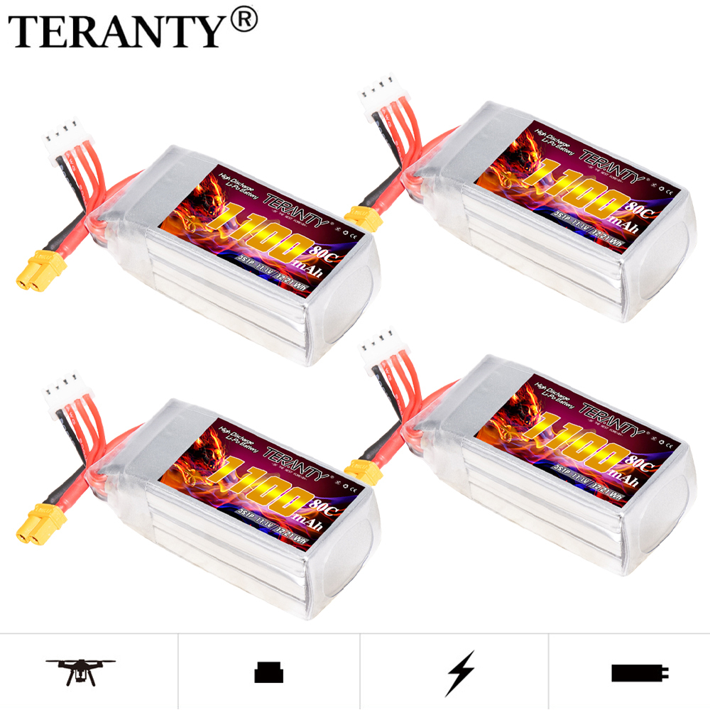 TERANTY 3S 11.1V 1100mAh 80C/1 – Drone Battery 3S recenzja i cena
